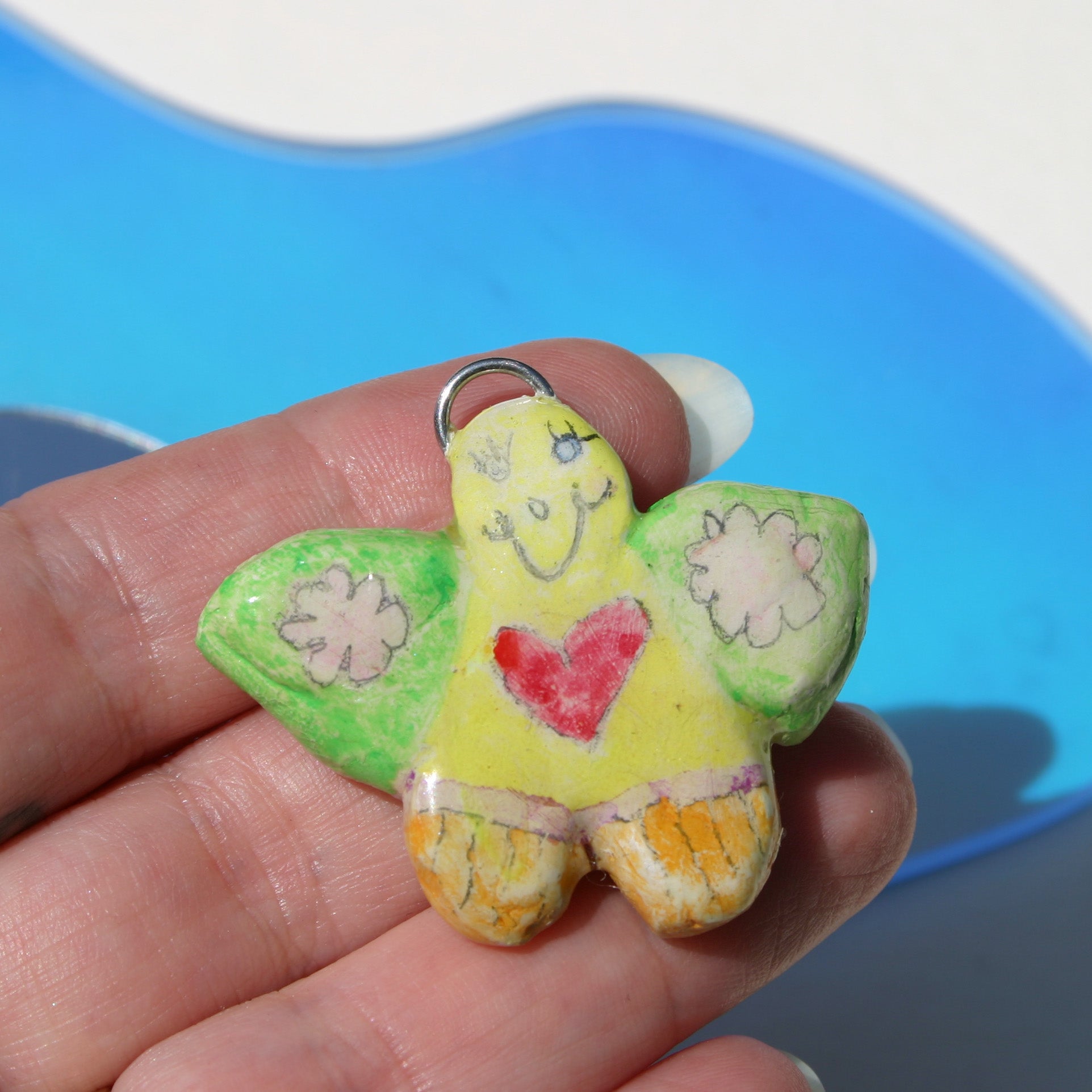 "Creator" Clay Charm | Yellow Lover